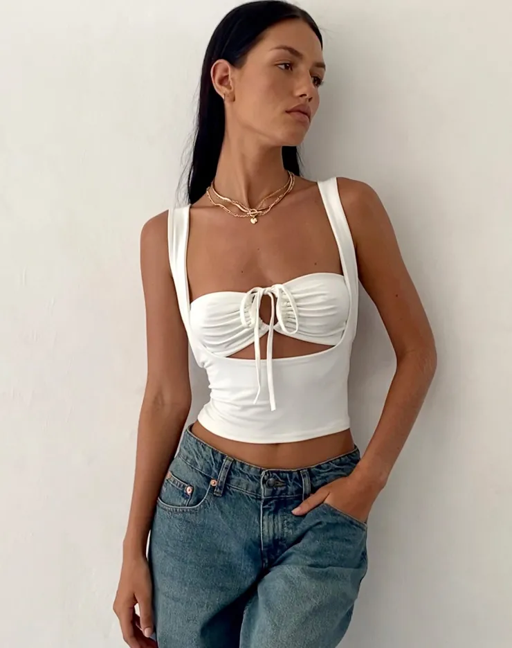 Women Motel Rocks Bandeau Tops | Strappy Tops | Ulani Crop Top in