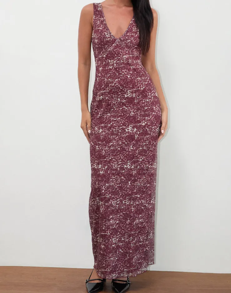 Women Motel Rocks Printed Dresses | Maxi Dresses | Vatika Maxi Dress in Abstract Leo Spot