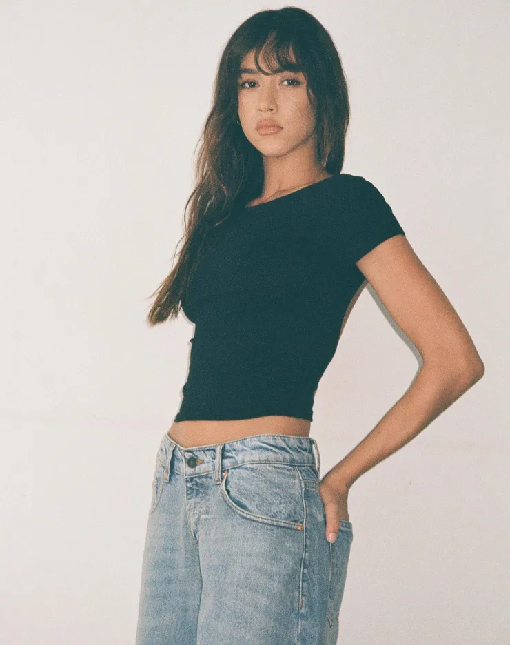 Women Motel Rocks Basics | Basic Tops | Xiwang Crop Top in