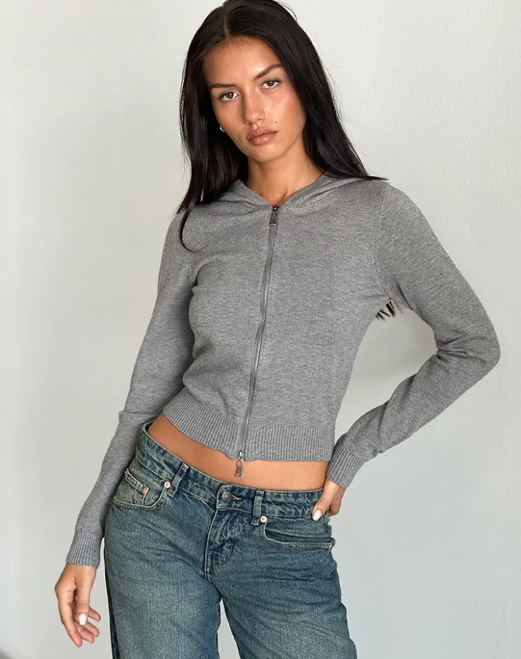 Women Motel Rocks Cardigans | Long Sleeve Tops | Zella Cardigan in Grey